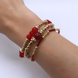 NWT Wool + Pepper Co. Power Bracelets Stack (3)